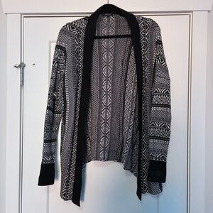 RW&CO. Monochrome Geometric Cardigan